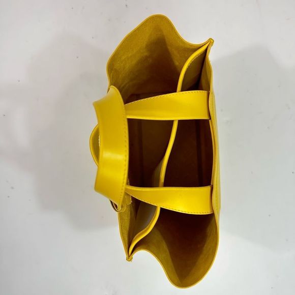 Furla Divide It Yellow Leather Mini Tote in Limoncello - Picture 8 of 13